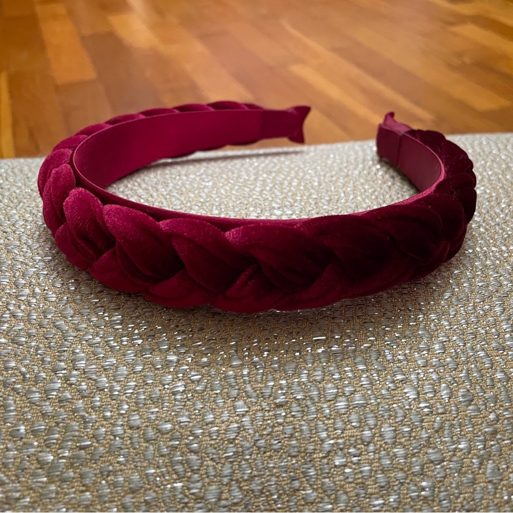 Elegant Velvet Braided Headband